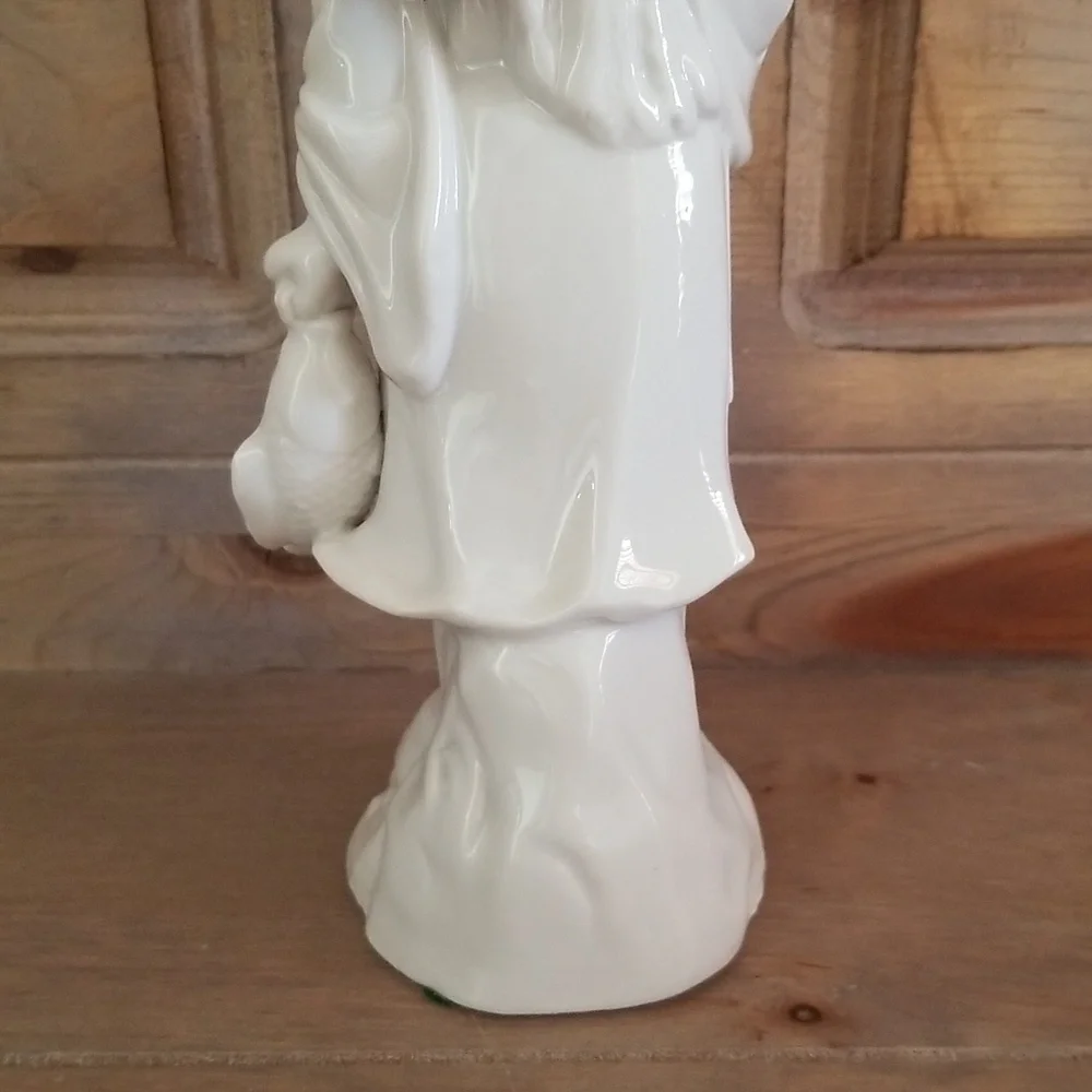 Vintage Asian Fisherman Figurine